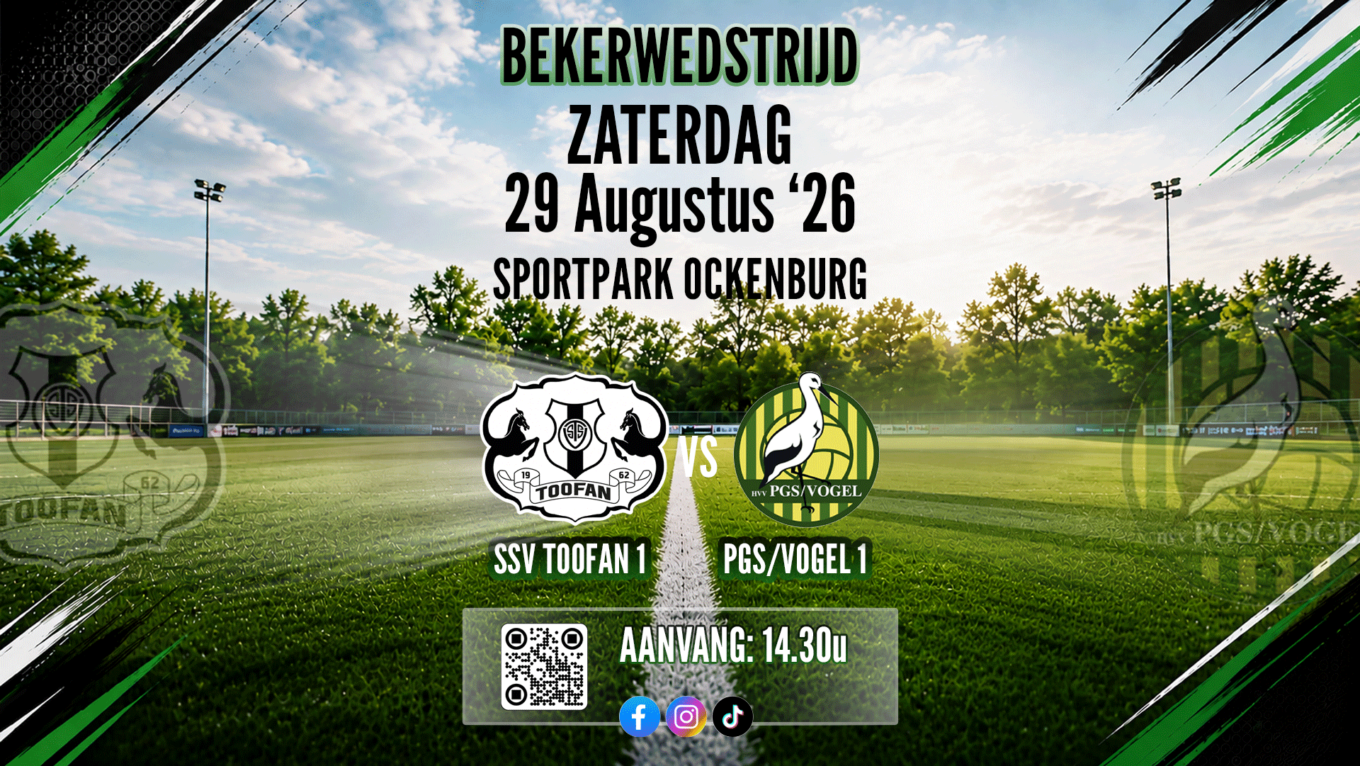 Bekerwedstrijd | 29-08 : SSV Toofan 1 – PGS/VOGEL 1